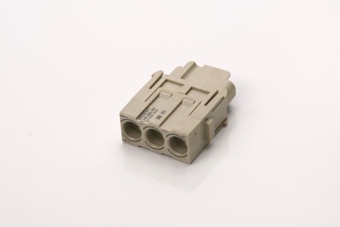 RS PRO Heavy Duty Power Connector Insert, 40A, Female, 3 Contacts