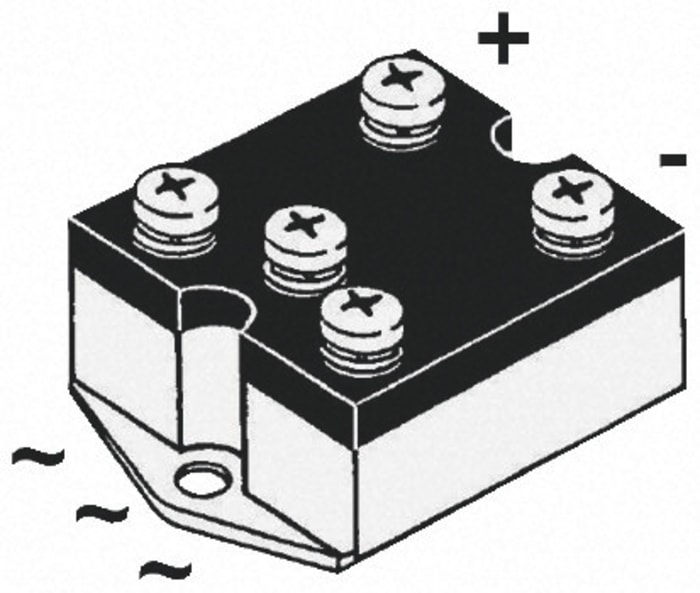 IXYS Bridge Rectifier Module, 38A, 1600V, 3-phase, 5-Pin