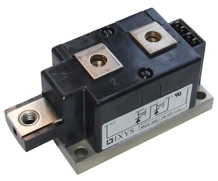 IXYS 115 x 50 x 49мм 49мм 115мм MCC255-16IO1 150mA 2V 150mA +130 °C -40 °C Монтаж на панель