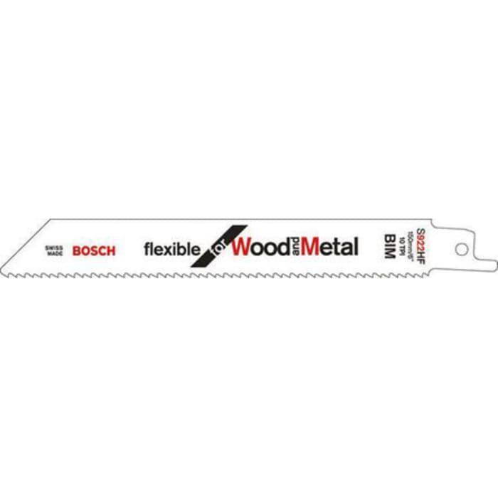 Bosch 150 mm Bi-metal Reciprocating Saw Blade, 10 TPI