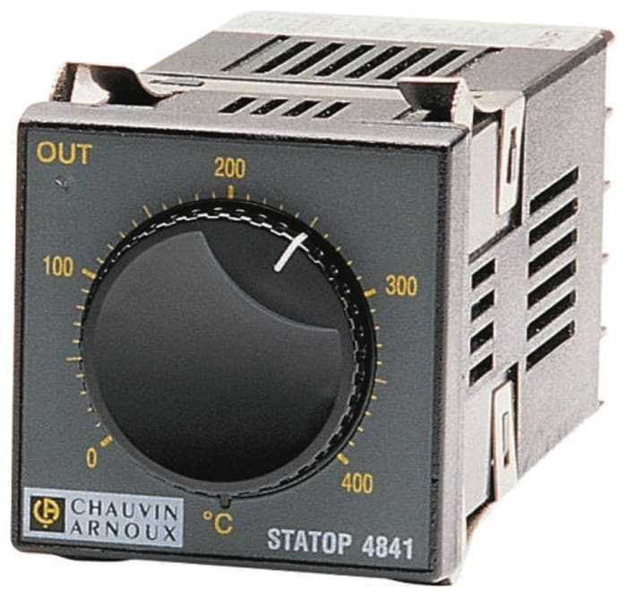 Pyro Controle STATOP Panel Mount On/Off Temperature Controller, 48 x 48 (1/16 DIN)mm 1 Input, 1 Output Relay, 200