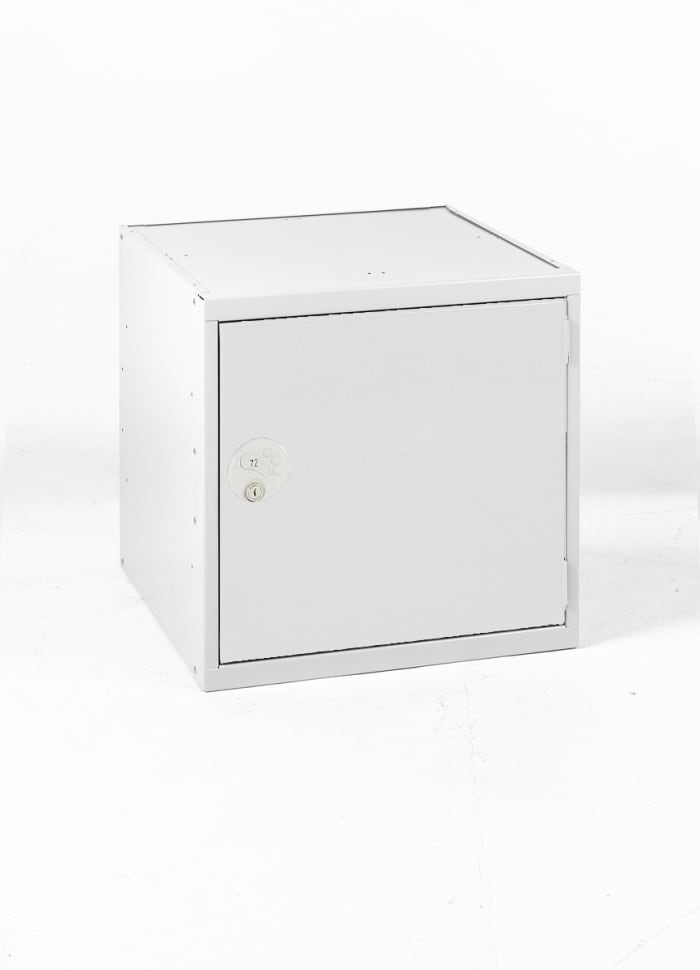 RS PRO | RS PRO 1 Door Steel Light Grey Locker, 450 mm x 450 mm x 450 ...