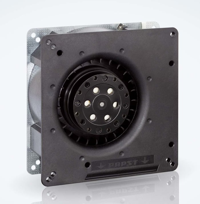 ebm-papst RG 90 N Series Centrifugal Fan, 24 V dc, 55m³/h, DC Operation, 135 x 135 x 38mm