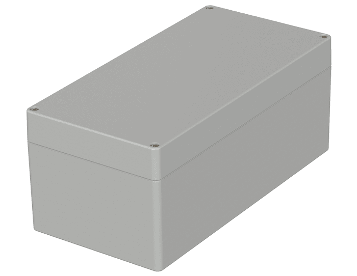 Bopla Euromas Series Light Grey Polycarbonate Enclosure, IP66, IK07, Light Grey Lid, 240.5 x 120 x 100.5mm