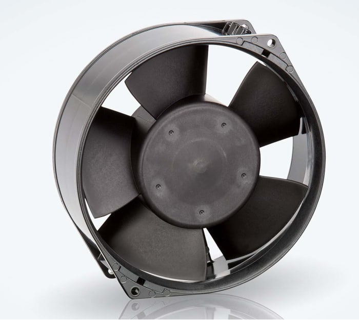 Ventilador Axial ebm-papst 7200 N de 150 x 55mm, 24 V dc, 12W, 3050rpm, caudal 360m³/h, 53dB, IP20