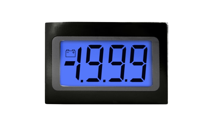 Lascar Digital Voltmeter DC, LCD Display 3.5-Digits ±1 %