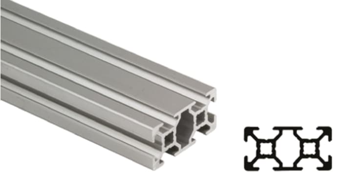 Bosch Rexroth Silver Aluminium Profile Strut, 20 x 40 mm, 6mm Groove, 3000mm Length