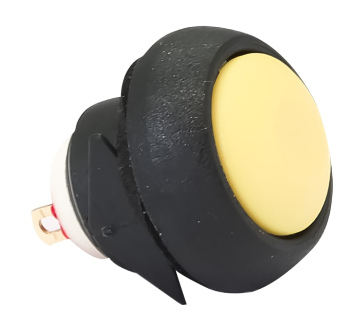 APEM Miniature Push Button Switch, Momentary, Panel Mount, 12.2mm Cutout, SPST, 400mA 32V ac, IP67