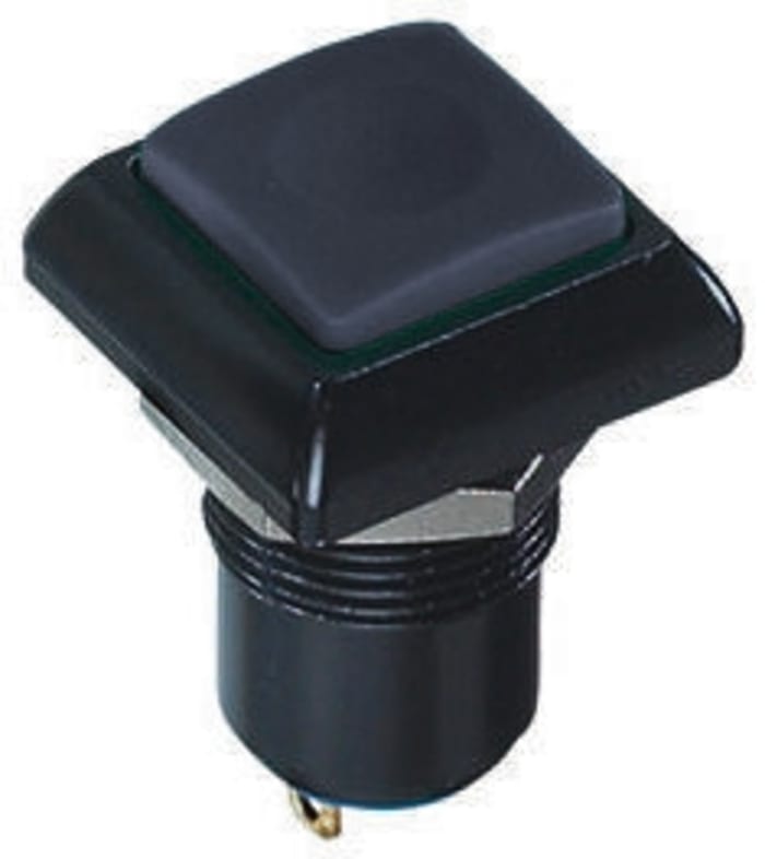 APEM Push Button Switch, Latching, Panel Mount, 12mm Cutout, SPST, 24V dc, IP67