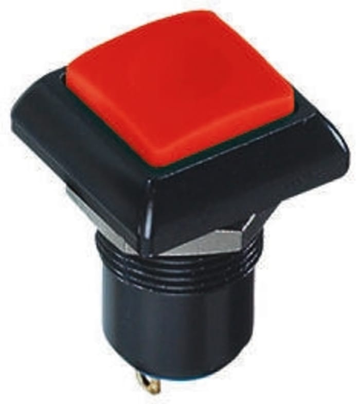 APEM Illuminated Push Button Switch, Latching, Panel Mount, 12mm Cutout, SPST, 24V dc, IP67