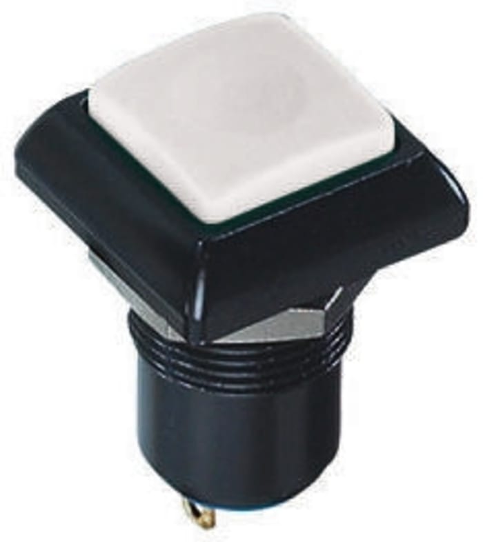 APEM Push Button Switch, Latching, Panel Mount, 12mm Cutout, SPST, 24V dc, IP67