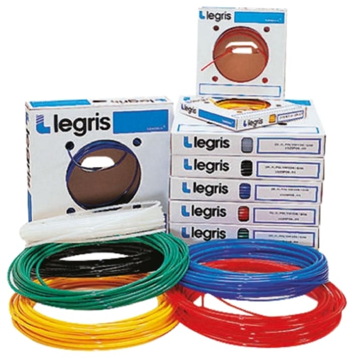 Tubería de aire comprimido Legris de Nylon Negro, diá. exterior 12mm, longitud 25m