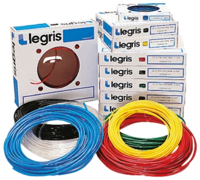 Tuyau à air comprimé Legris, 12mm x 8mm x 25m Clair en PUR polyéther