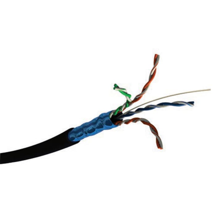 S2Ceb-Groupe CaeS2CEB, 100m, Black, F/UTP, Unterminated PVC Sheath