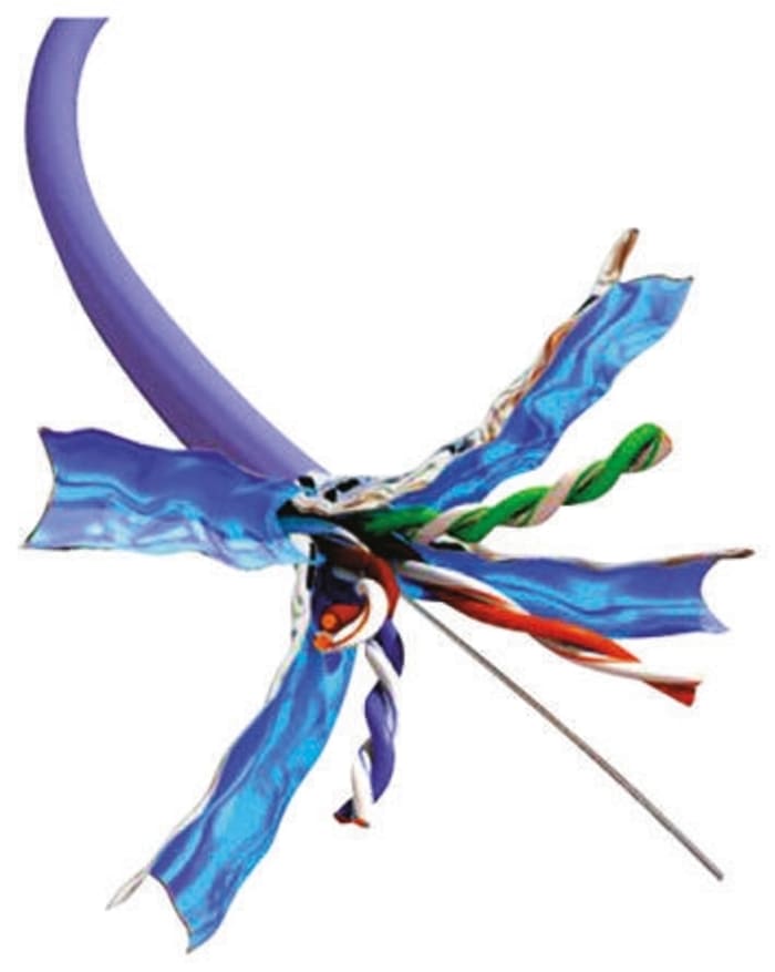 CAE Cat6 Cable, U/FTP, Blue LSZH Sheath