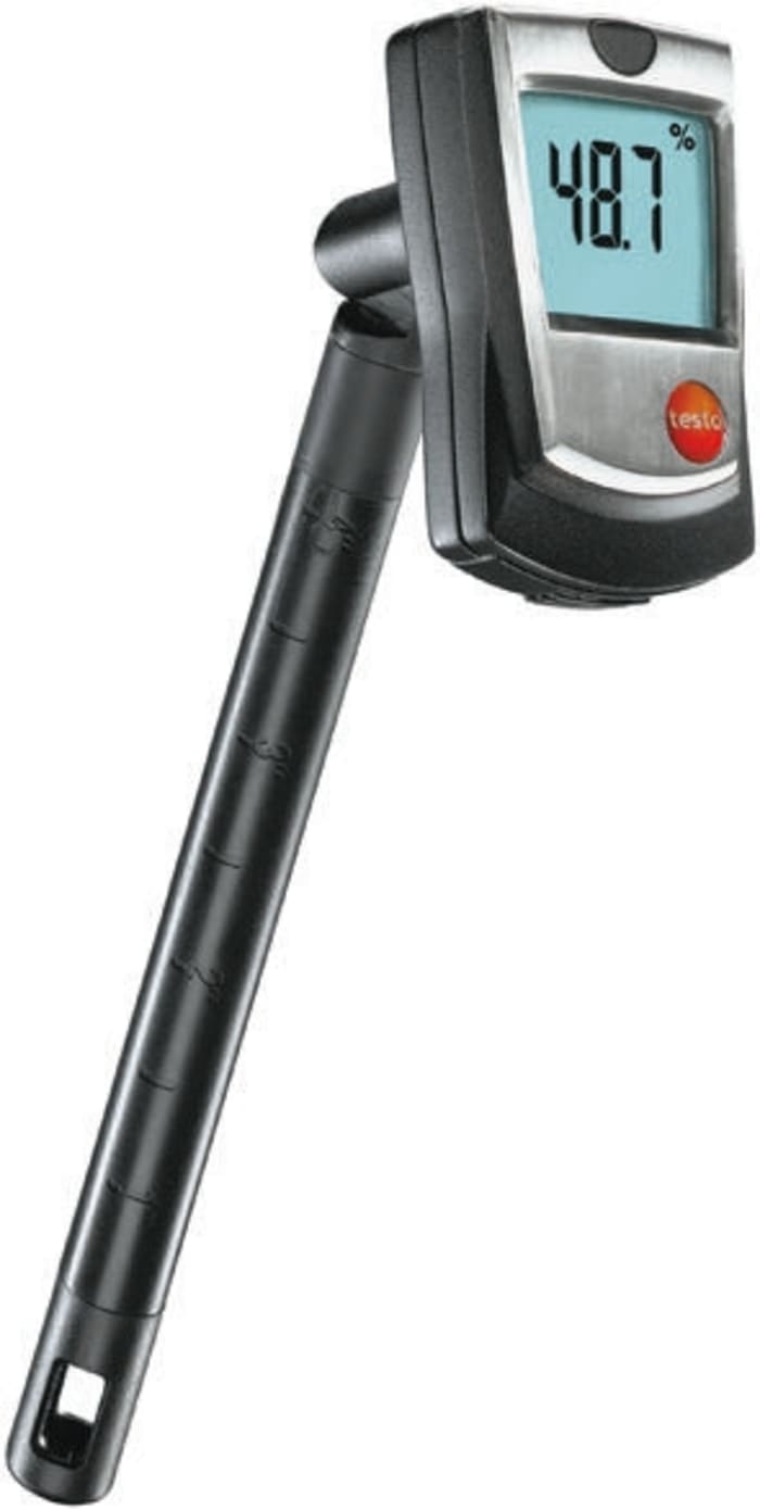 Testo 605-H1 Thermohygrometer, ±3 %RH Accuracy, +50°C Max, 95%RH Max