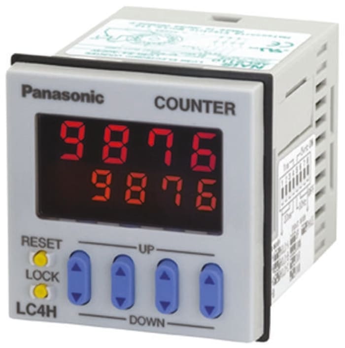 Panasonic Counter, 4 Digit LCD, 5kHz, 240 V ac