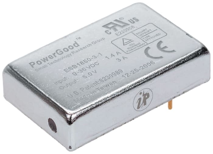 Ideal Power ESB DC-DC Converter, ±24V dc/ ±400mA Output, 36 → 75 V dc Input, 20W, Through Hole, +100°C Max Temp