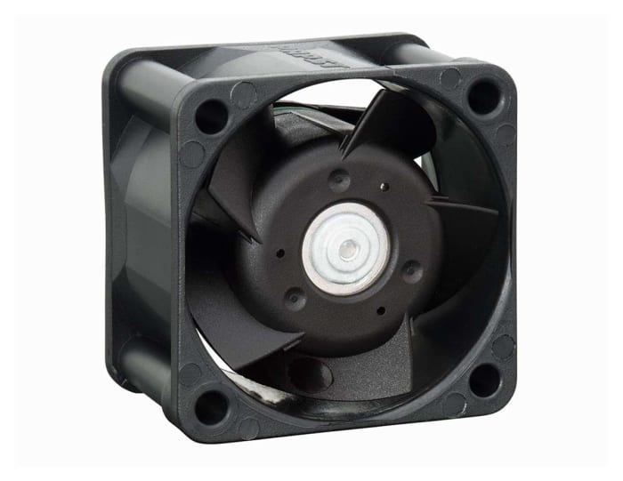 ebm-papst 400 Series Axial Fan, 24 V dc, DC Operation, 19m³/h, 2.3W, 100mA Max, IP20, 40 x 40 x 25mm