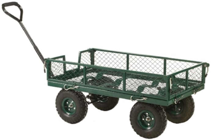 RS PRO No Çelik Platform Yük Taşıma Arabası, Kenarlı, 1070 x 515 x 1170mm, Yük Kapasitesi: 250kg