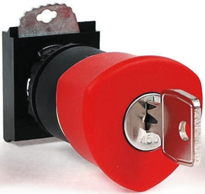 BACO Series Red Key Reset Push Button Head, 22mm Cutout, IP66
