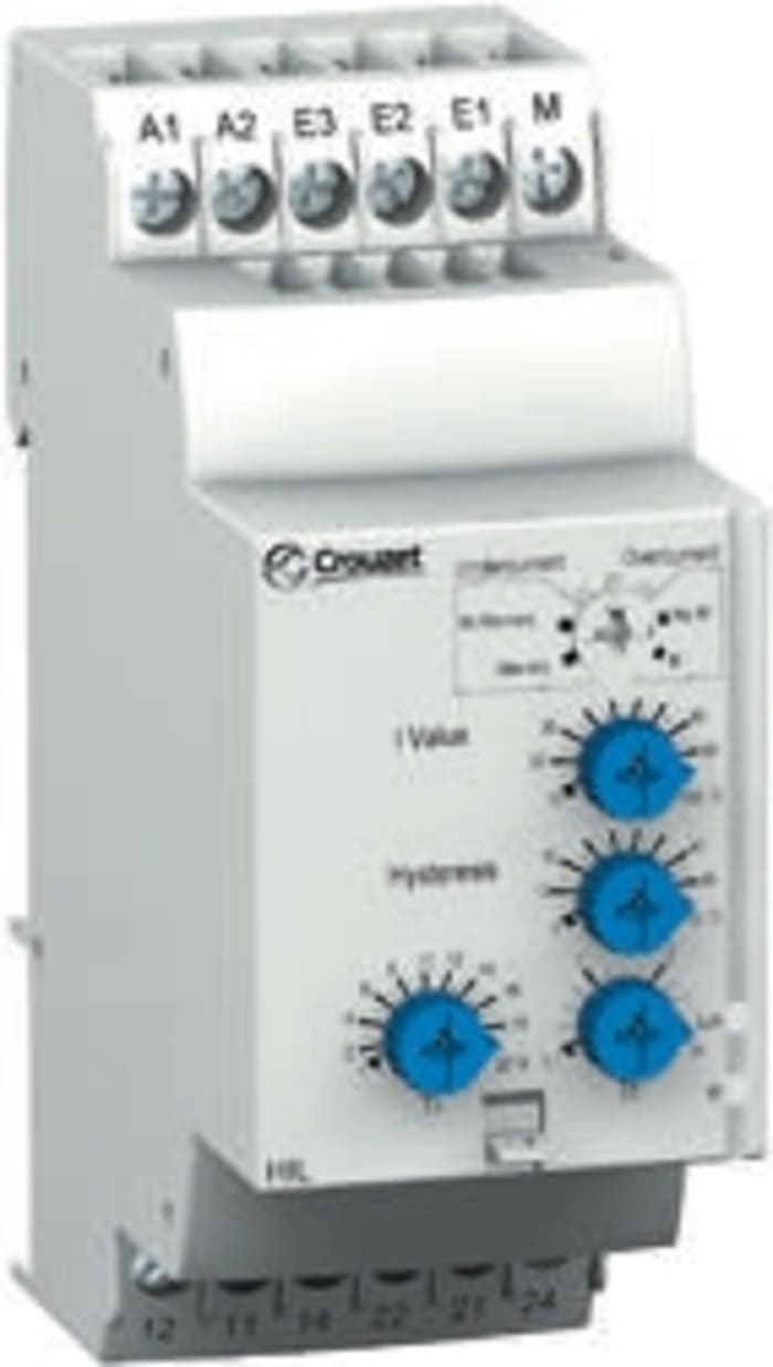 Crouzet Current Monitoring Relay, DPDT