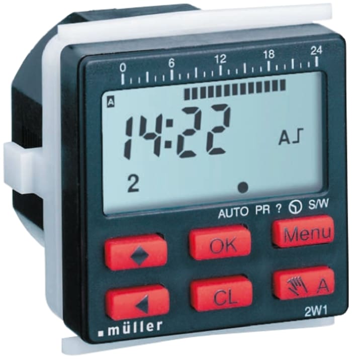Muller Digital Surface Mount Time Switch 230 V ac, 1-Channel
