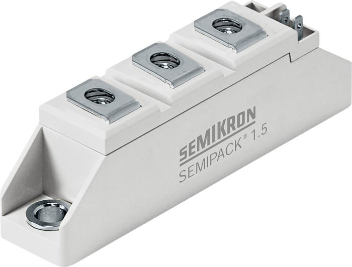 Semikron Danfoss SKKT 57B16 E, Dual Thyristor Module 1600V, 50A 150mA