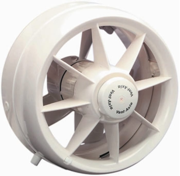 Vent-Axia S9WW S Round Window Mounted Extractor Fan, Intake, 710m³/h, 39dB(A), Duct Size 225mm