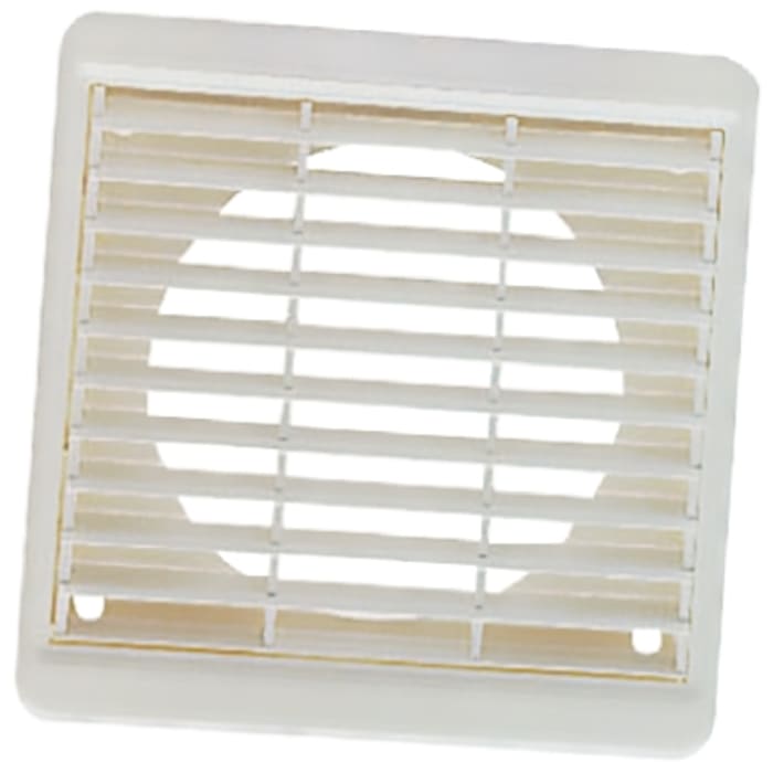 RS PRO White Grille, Parallel Slat, 140 x 140mm