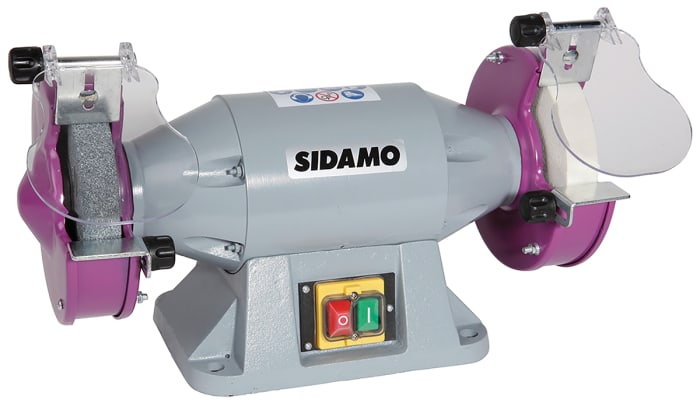 Esmeriladora de banco Sidamo 20113101, rueda amolar 150mm, diám. int. 32mm, 230V, 520W, enchufe Euro