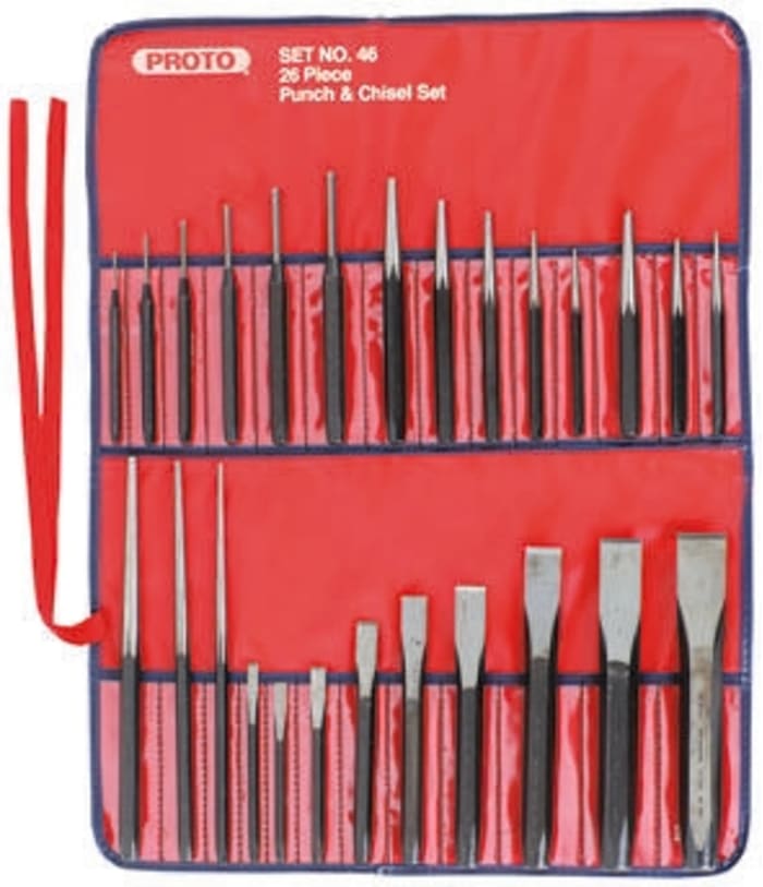 J46 Stanley Proto Stanley Proto 26 piece Pin Punch Set 282805 RS