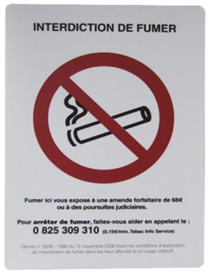 Prohibition Sign, Rygning Forbudt, Danish