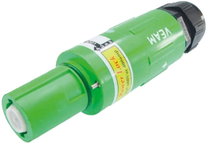 ITT Cannon, Veam Powerlock Green Cable Mount Industrial Power Socket, Rated At 400A, 1.0 kV