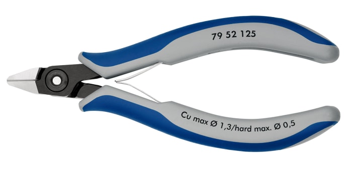 Pince coupante de côté de précision Knipex, 125 mm, capacité 1.3mm