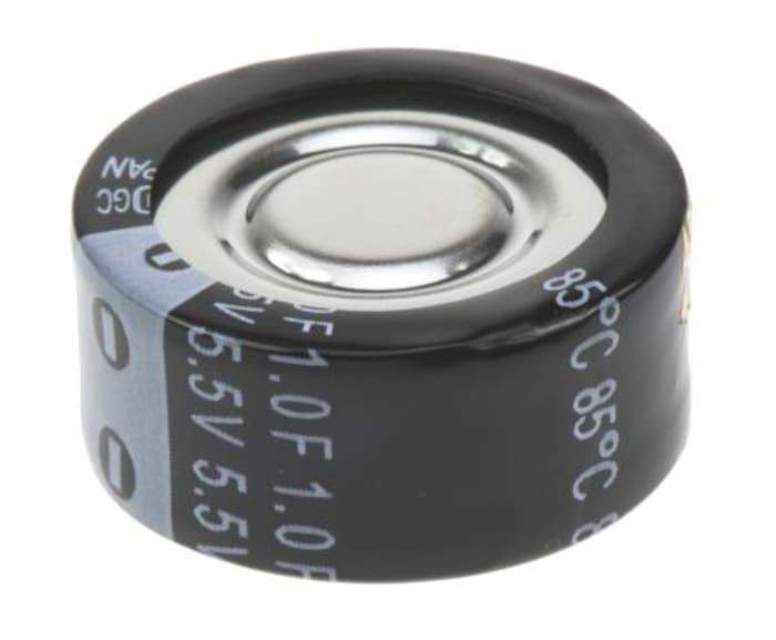 Panasonic 1F Supercapacitor -20 → +80% Tolerance, F 5.5V dc, Through Hole