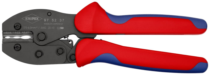 Knipex PreciForce® Hand Ratcheting Crimp Tool for Heatshrink Terminals, 0.5 → 6mm² Wire
