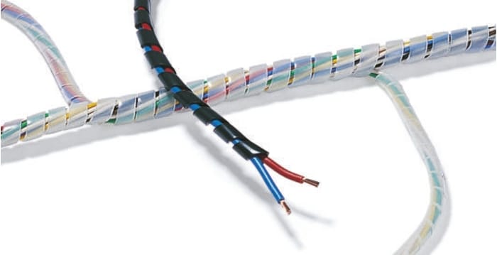 HellermannTyton Spiral Wrap, I.D 16mm, 150mm polyethylene (PE) SBPE Series