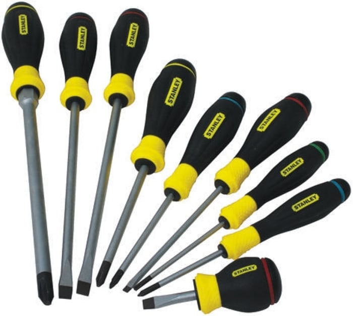 Stanley Phillips, Pozidriv, Slotted Screwdriver Set, 12-Piece