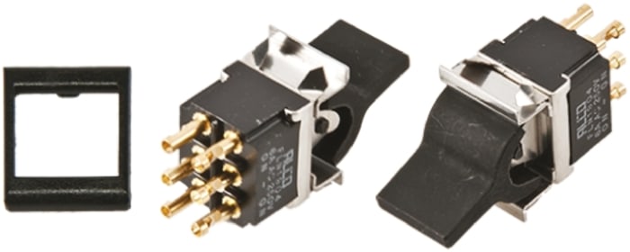 TE Connectivity DPDT, Latching Rocker Switch Panel Mount