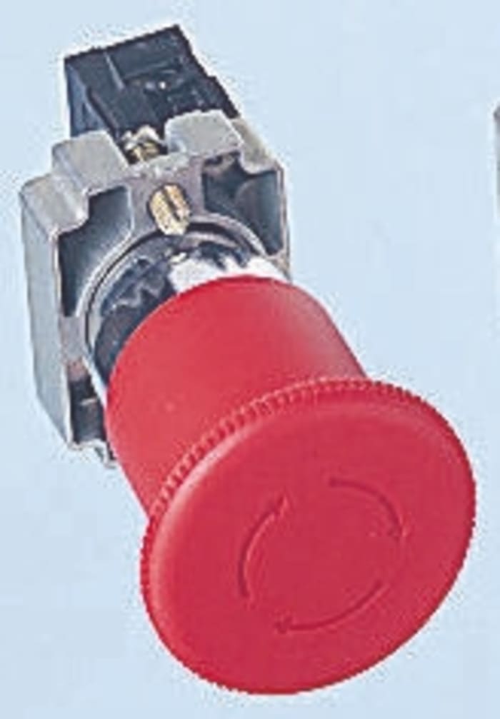 Schneider Electric Push Button, Panel Mount, 22mm Cutout, SPST, IP66