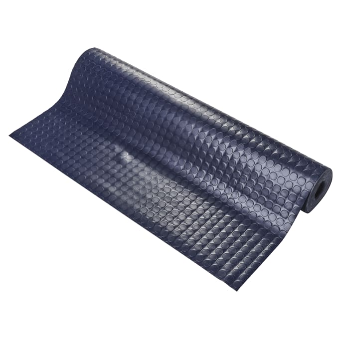 Coba Europe Blue Anti-Slip Flooring Vinyl Mat, Studded Finish 10m x 1.2m x 2.5mm