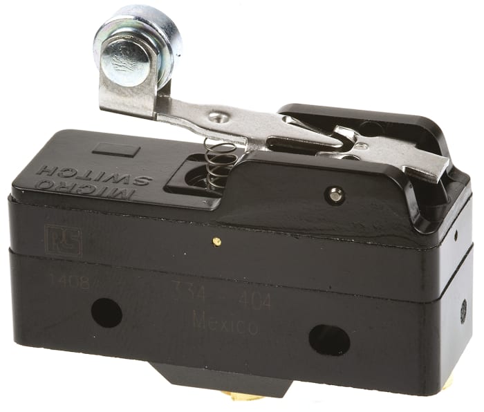 Honeywell Short Roller Lever Micro Switch, Screw Terminal, 15 A @ 125 V ac, SPDT
