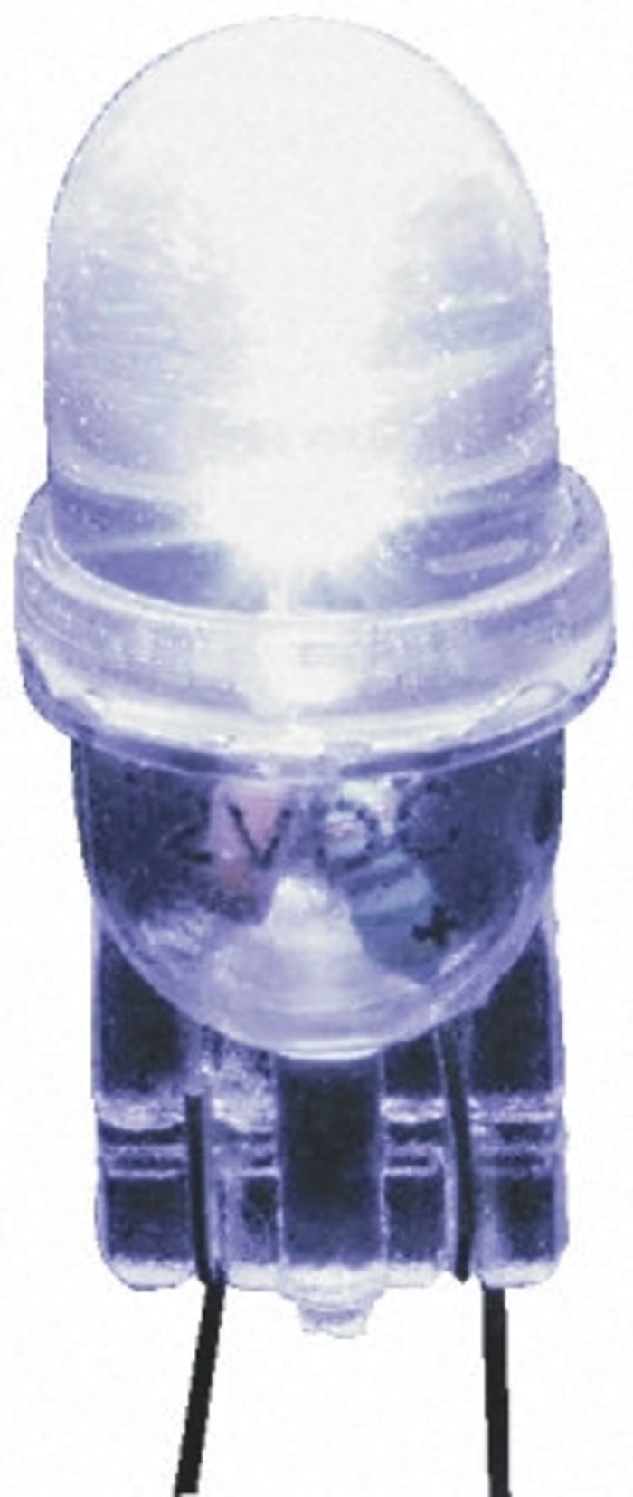 Žárovka indikátoru barva světla Bílá, objímka žárovky: Klín, průměr: 10mm, 12V dc