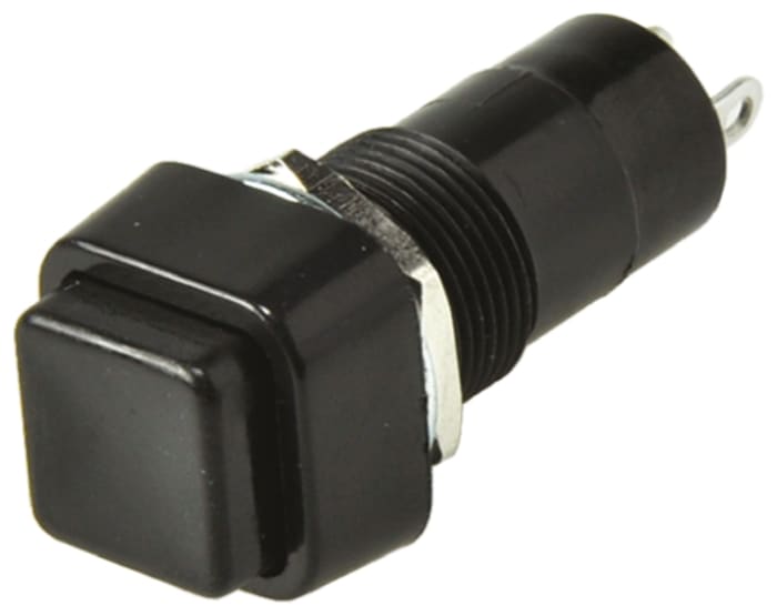 Lumberg Push Button Switch, Alternate, Panel Mount, 12mm Cutout, SPST