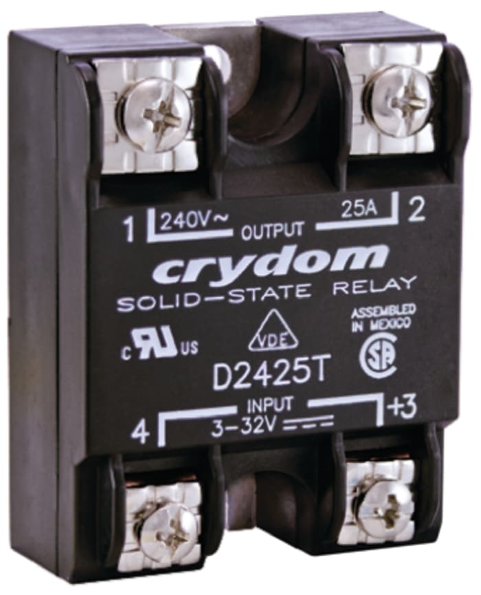 Sensata Crydom Solid State Relay, 110 A rms Load, Surface Mount, 280 V rms Load, 32 V Control