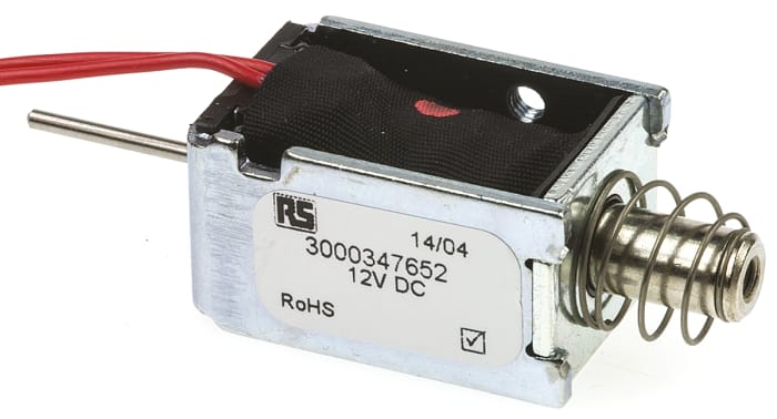 BLP Linear Solenoid, 12 V dc, 29.35 x 15.9 x 19.1 mm