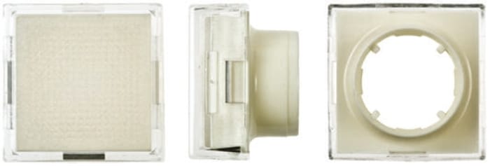 White Square Push Button Lens for use with TP2 Series