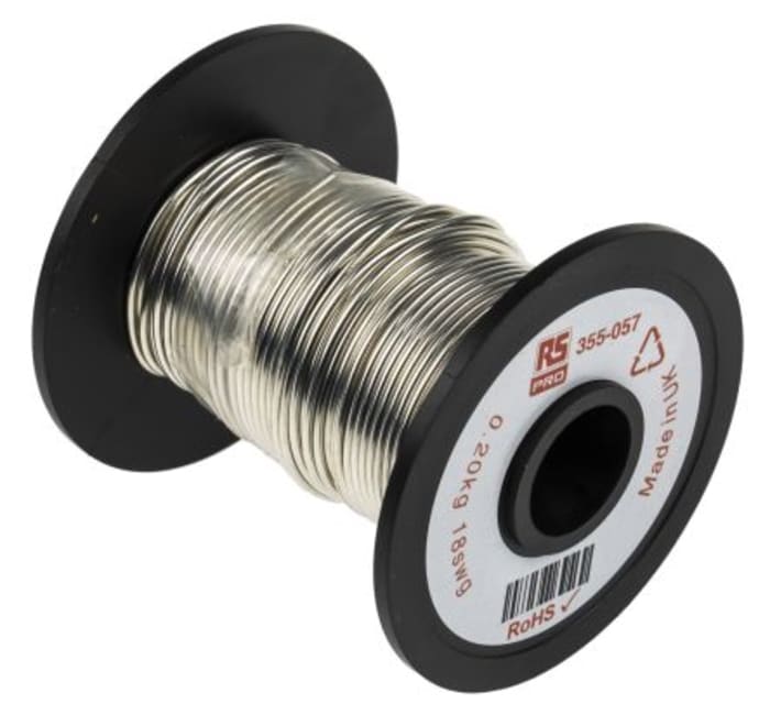 RS PRO 1.22mm Tinned Copper Wire, 20.2m Reel