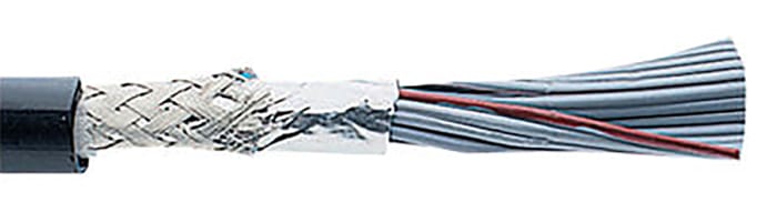 Alpha Wire Flat Ribbon Cable, 37-Way, 1.27mm Pitch, 30m Length